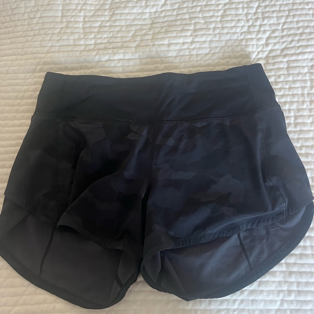 lululemon athletica Black Camouflage Athletic Shorts
